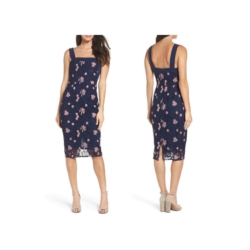 COOPER ST Botanic Bloom Lace Sheath Dress Size-US12 MSRP $248